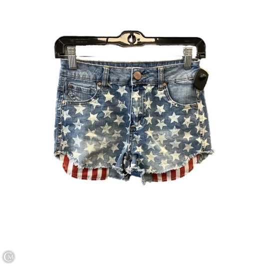 Shorts By Tobi In Blue Red & White, Size: 2