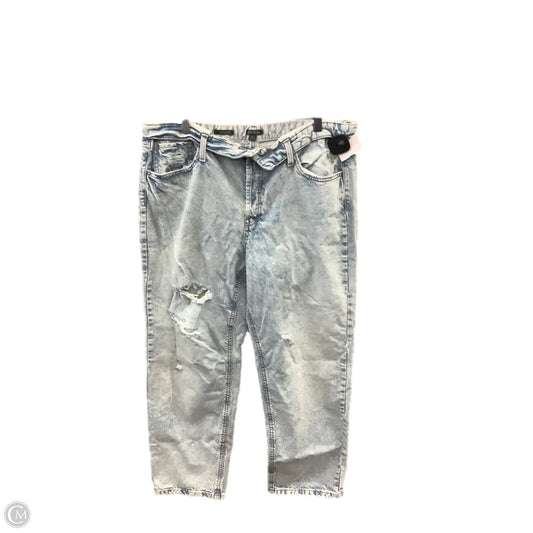 Jeans Straight By Wild Fable In Blue Denim, Size: 16