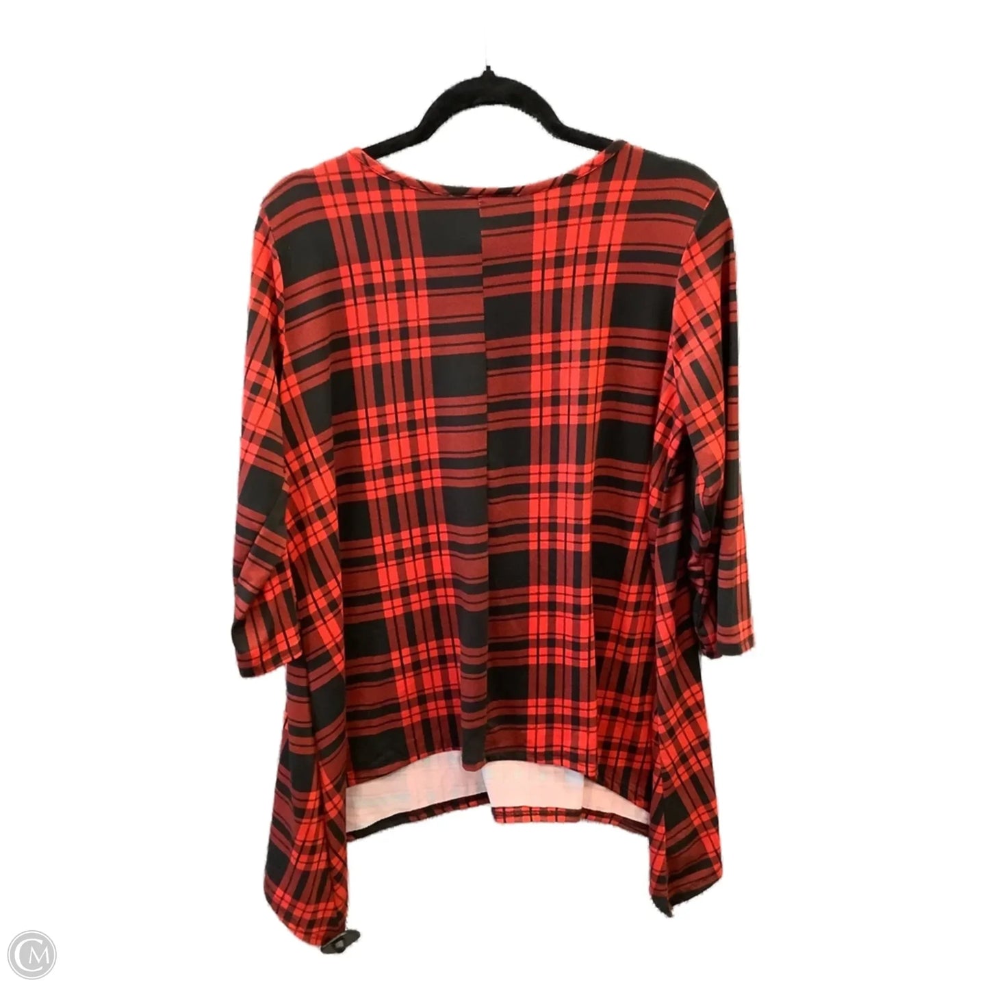 Top Long Sleeve By Clothes Mentor In Red, Size: 1x