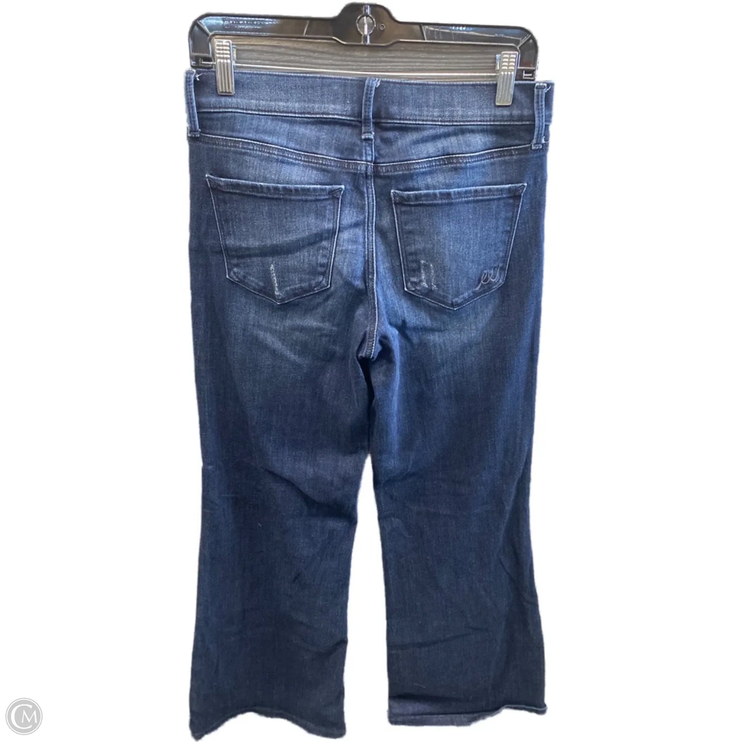 Jeans Flared By Express In Blue Denim, Size: 4
