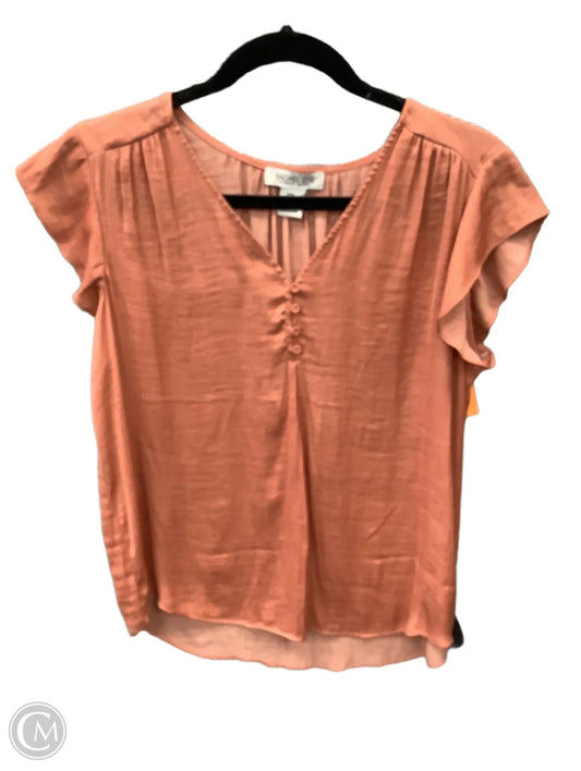 Top Short Sleeve By Rachel Zoe In Orange, Size: M
