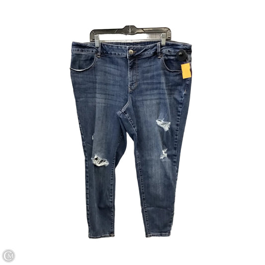 Jeans Skinny By Maurices In Blue Denim, Size: 22