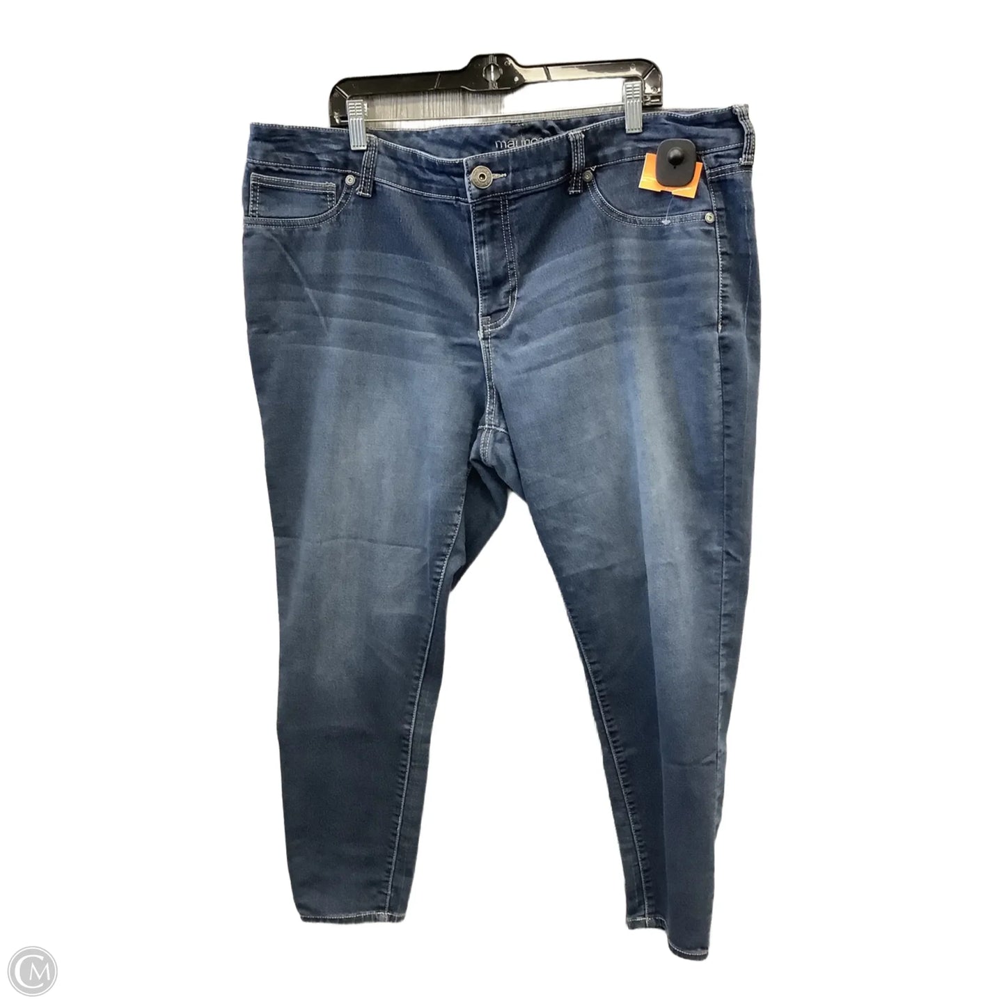 Jeans Skinny By Maurices In Blue Denim, Size: 22