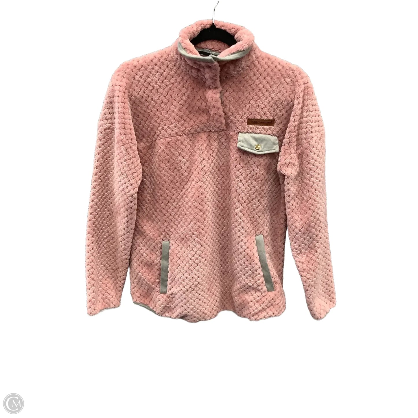 Jacket Faux Fur & Sherpa By Simply Southern In Pink, Size: S