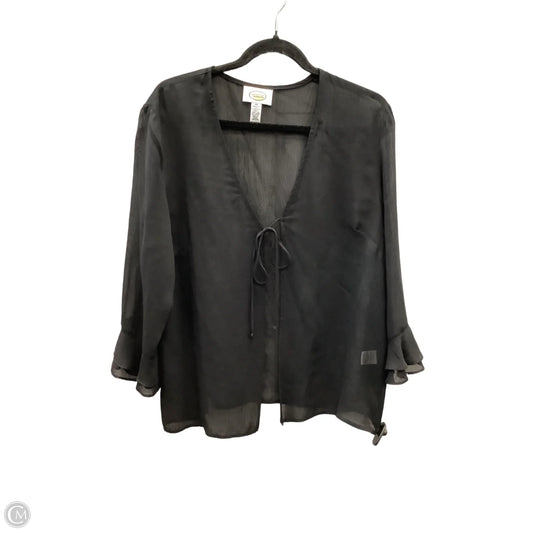 Cardigan By Talbots In Black, Size: Xl