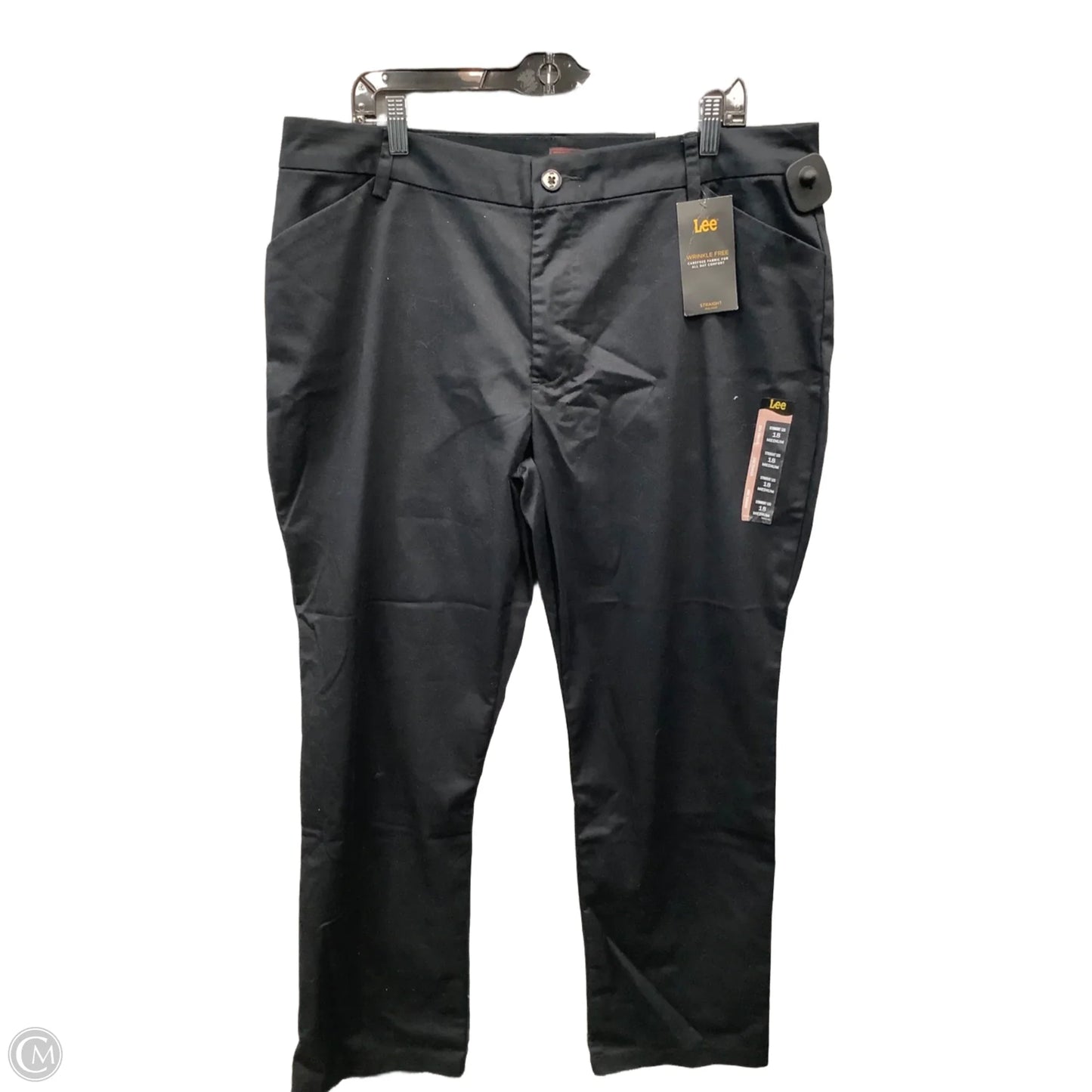 Jeans Straight By Lee In Black, Size: 18