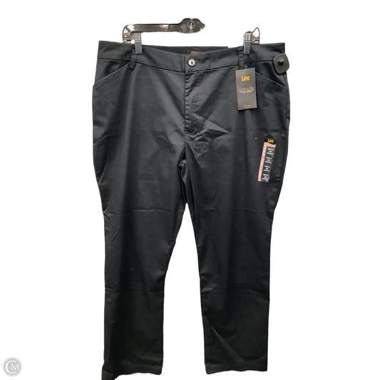 Jeans Straight By Lee In Black, Size: 18