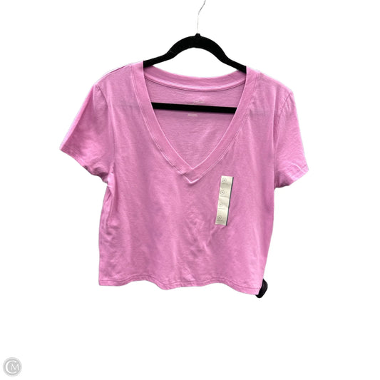 Top Short Sleeve By Universal Thread In Pink, Size: M