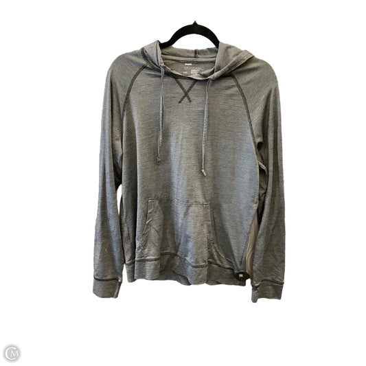 Athletic Top Long Sleeve Hoodie By Clothes Mentor In Grey, Size: L