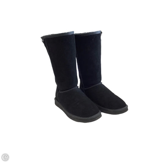 Boots Mid-calf Flats By Bearpaw In Black, Size: 7