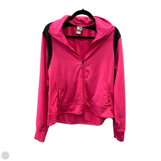 Athletic Jacket By Champion In Pink, Size: Xl