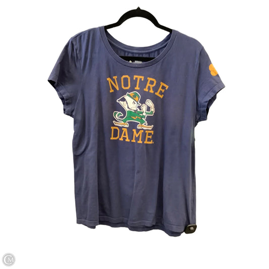 Top Short Sleeve By Clothes Mentor In Blue, Size: Xl