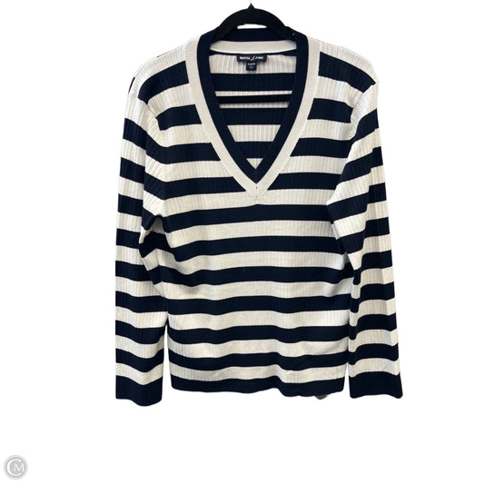 Top Long Sleeve By Nautica In Striped Pattern, Size: Xl