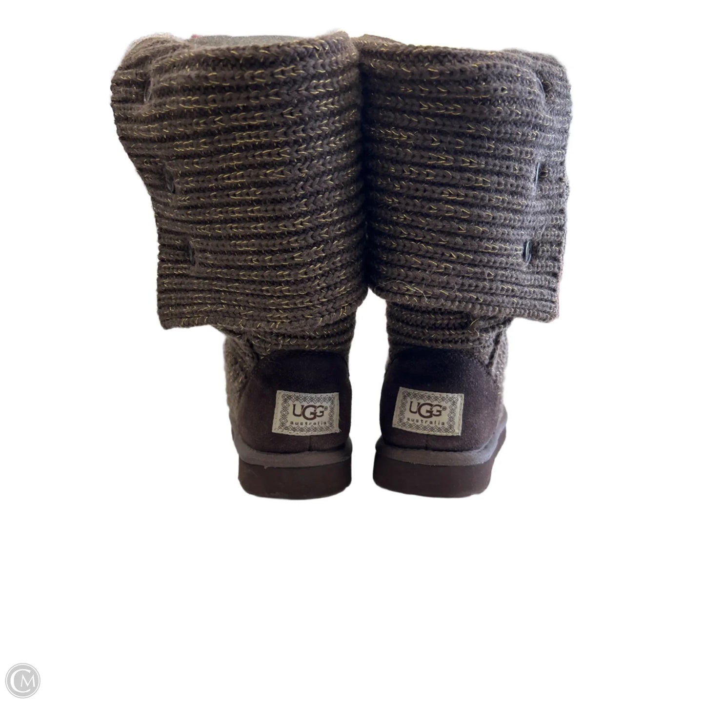Boots Designer By Ugg In Brown, Size: 8