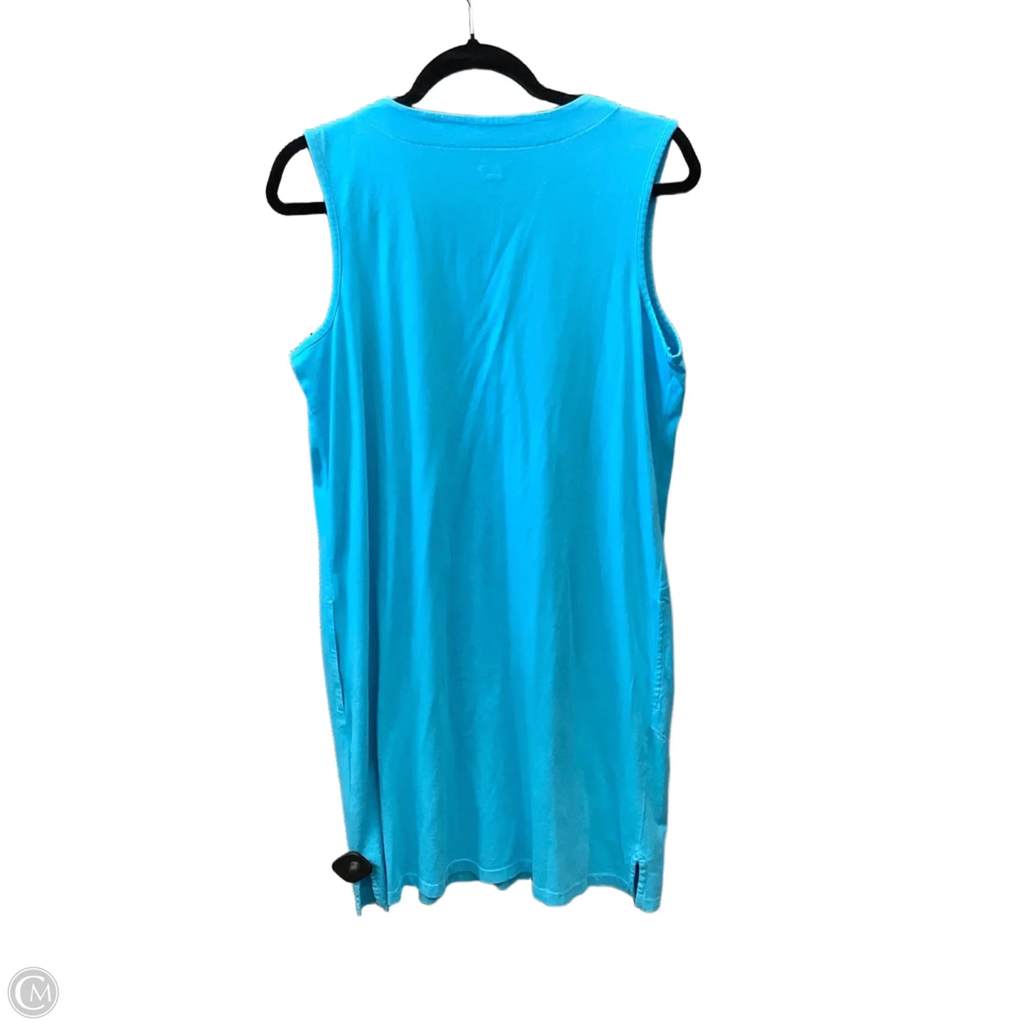 Dress Casual Midi By Lands End In Blue, Size: M