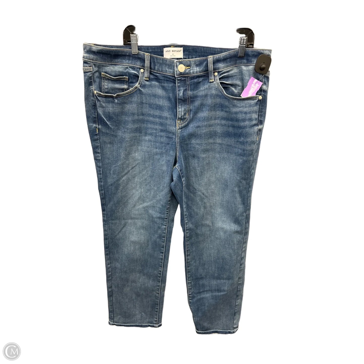 Jeans Straight By Lane Bryant In Blue Denim, Size: 18