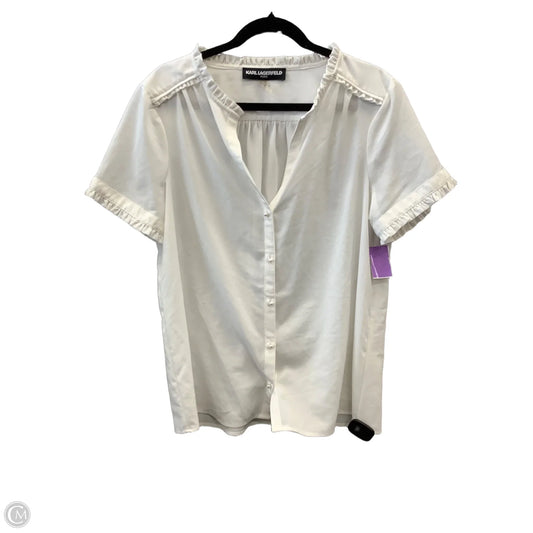 Blouse Designer By Karl Lagerfeld  Size: Xl