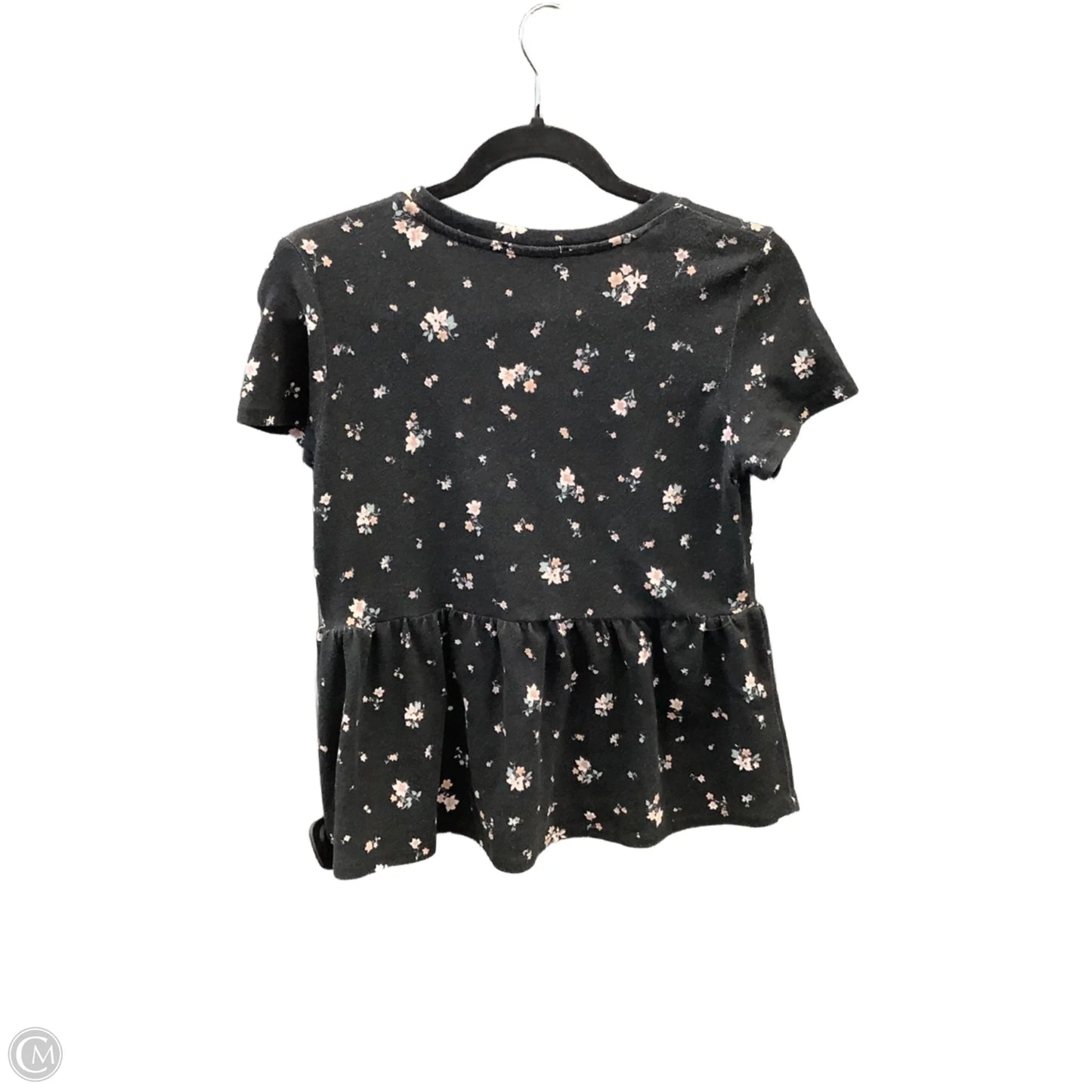 Top Short Sleeve By Pink Rose In Black, Size: M