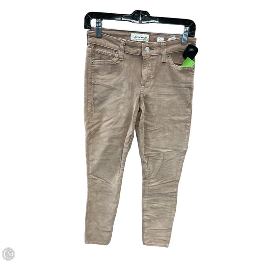 Pants Corduroy By Lucky Brand In Mauve, Size: 0