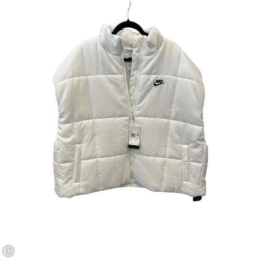 Vest Puffer & Quilted By Nike Apparel In White, Size: Xxl