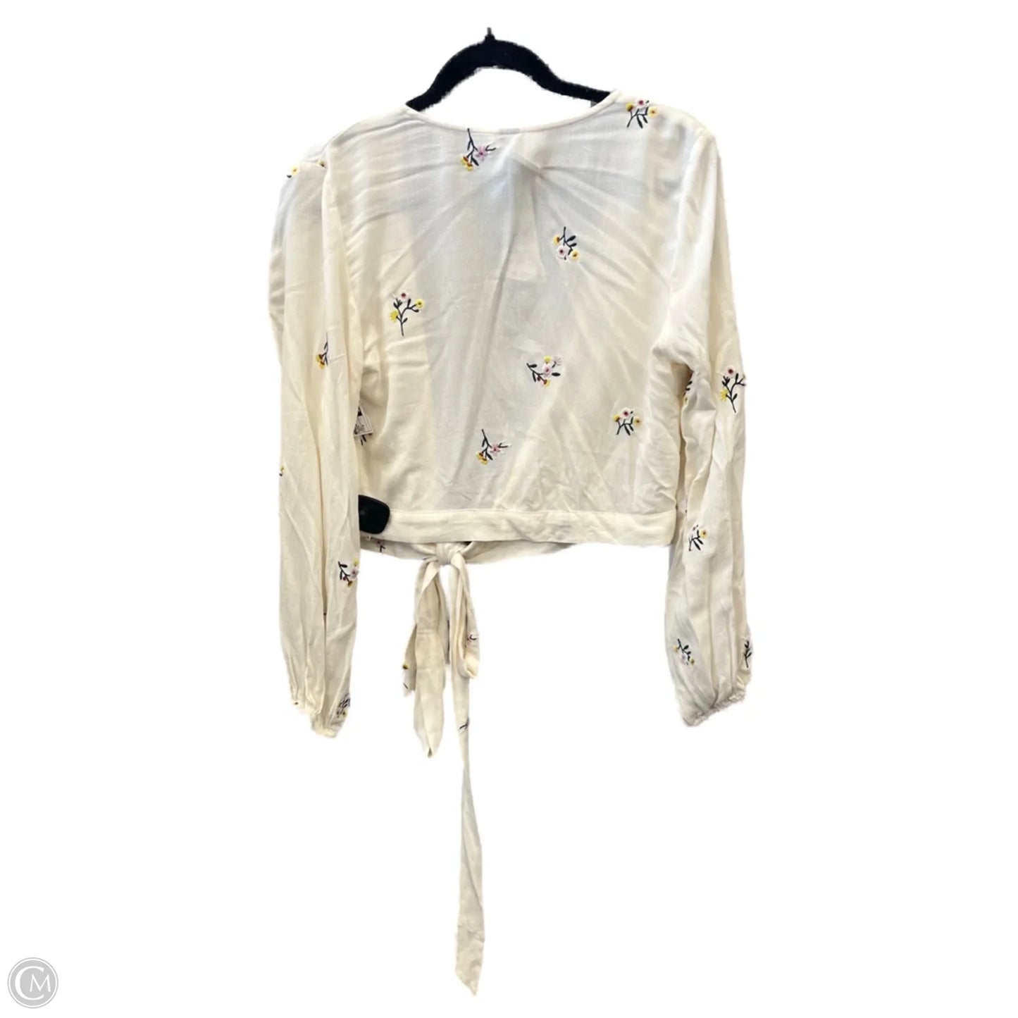 Blouse Long Sleeve By Windsor In Cream, Size: M