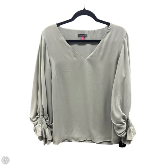 Top Long Sleeve By Vince Camuto In Green, Size: L