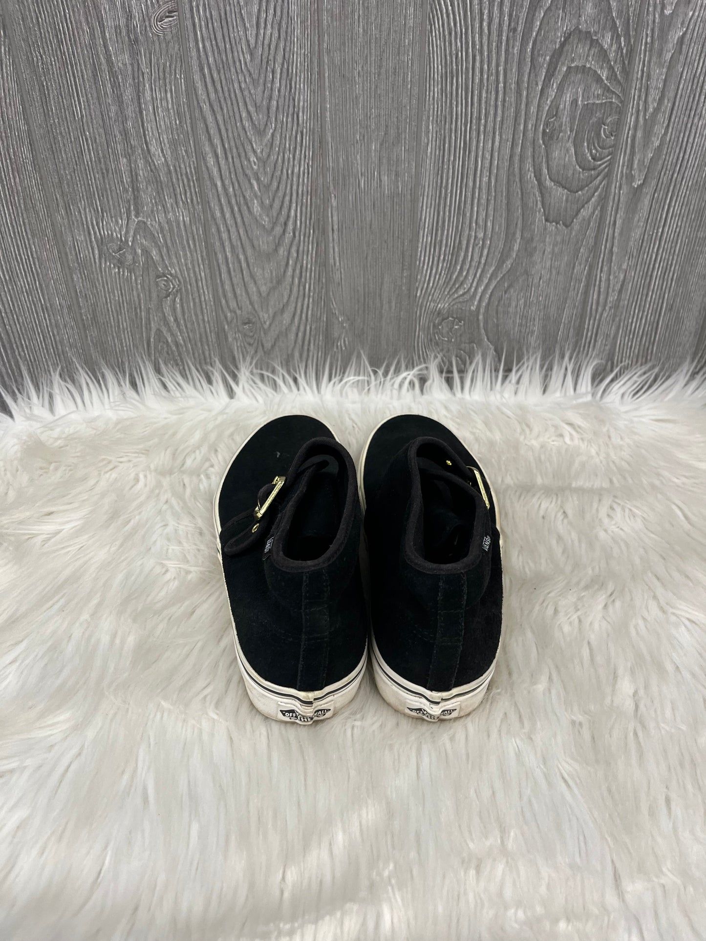 Shoes Flats By Vans In Black, Size: 8
