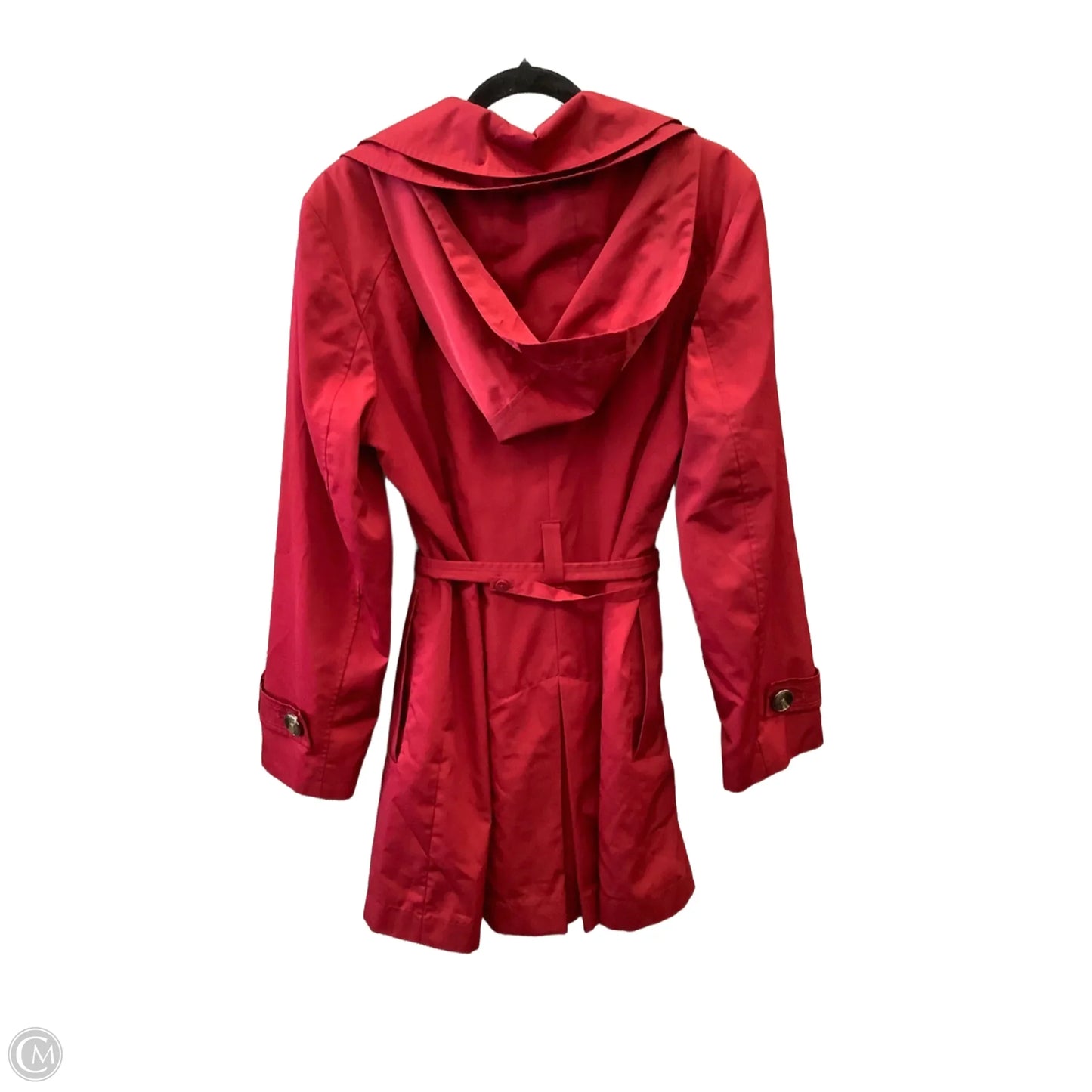 Coat Trench Coat By Liz Claiborne In Red, Size: Xl