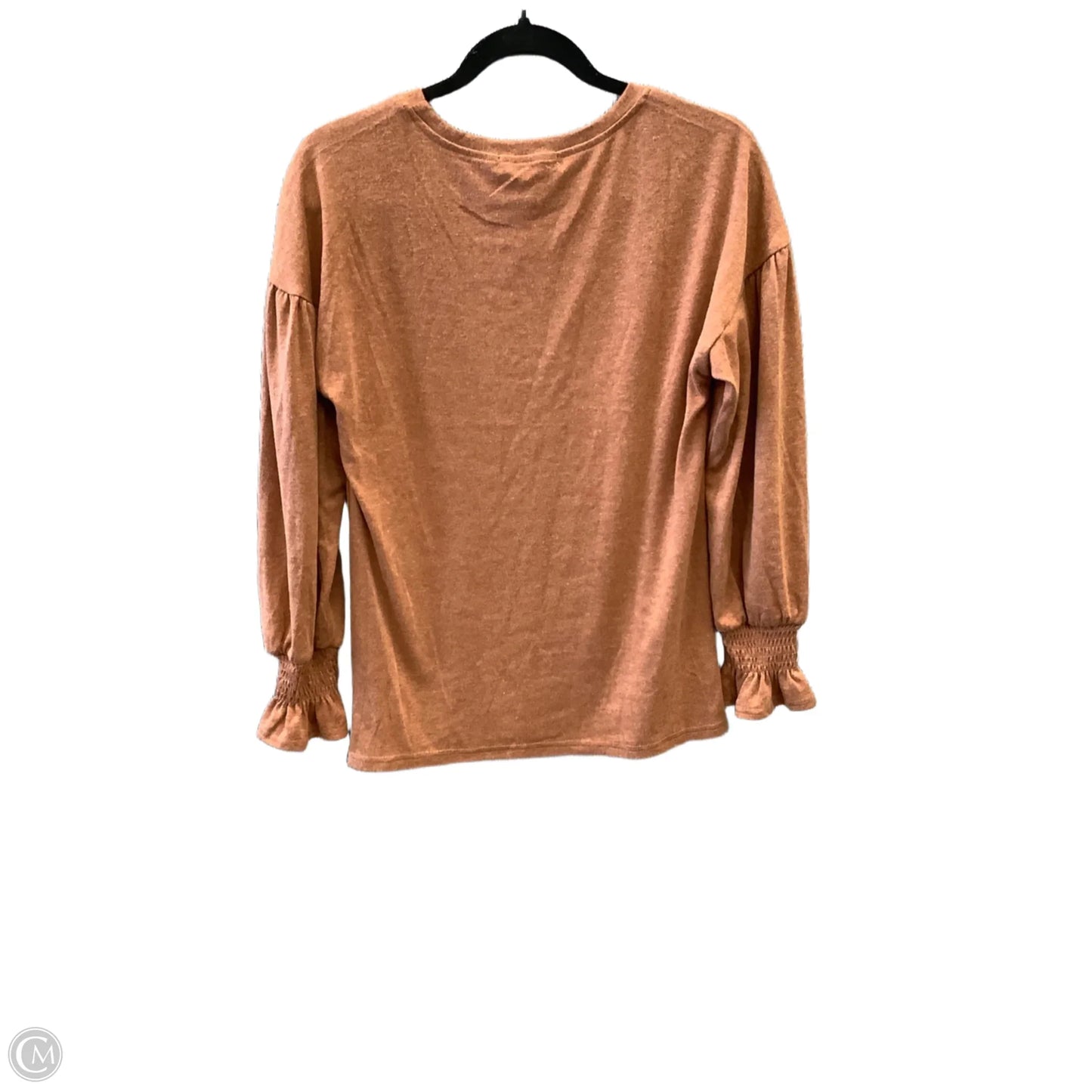 Top Long Sleeve By Clothes Mentor In Brown, Size: S