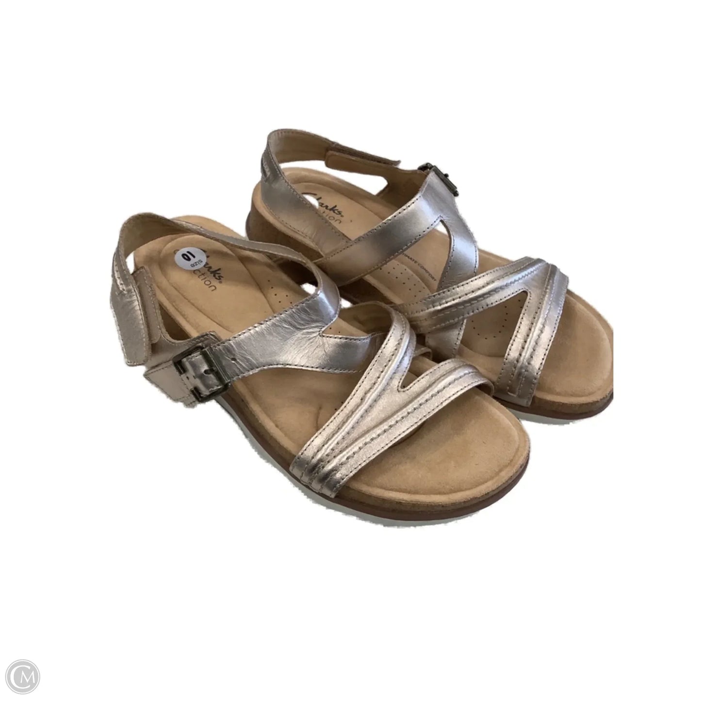 Sandals Flats By Clarks In Rose Gold, Size: 10