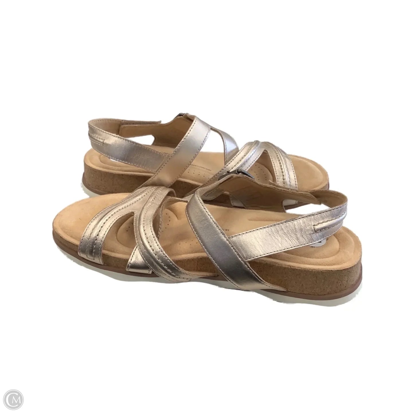 Sandals Flats By Clarks In Rose Gold, Size: 10