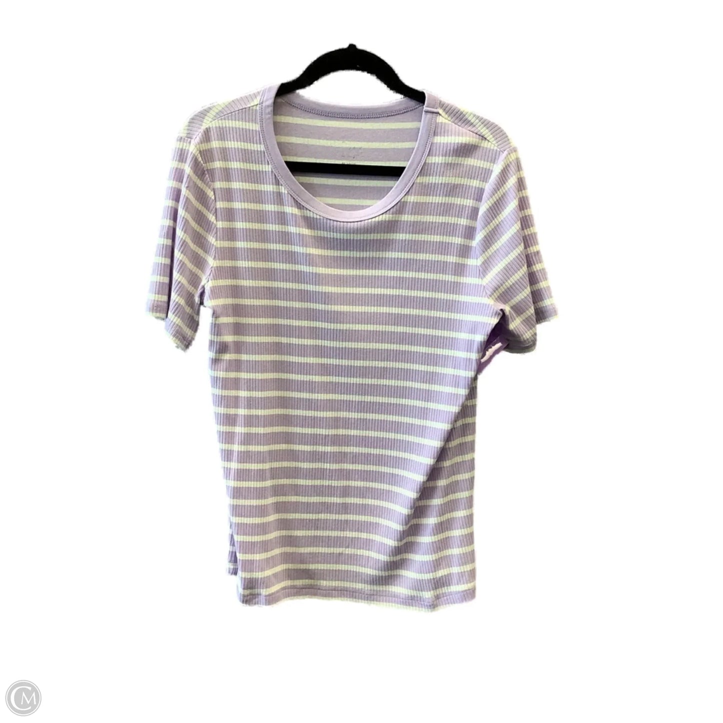 Top Short Sleeve By A New Day In Purple & White, Size: Xxl