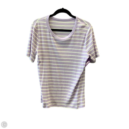 Top Short Sleeve By A New Day In Purple & White, Size: Xxl