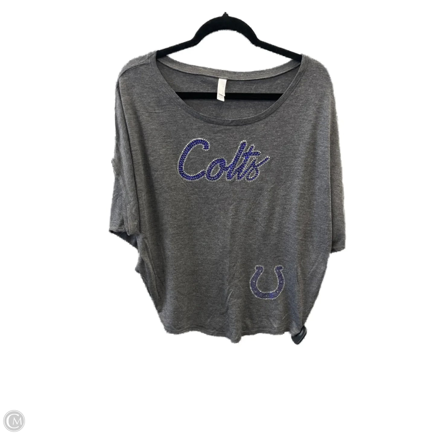 Top Short Sleeve By Clothes Mentor In Grey, Size: M