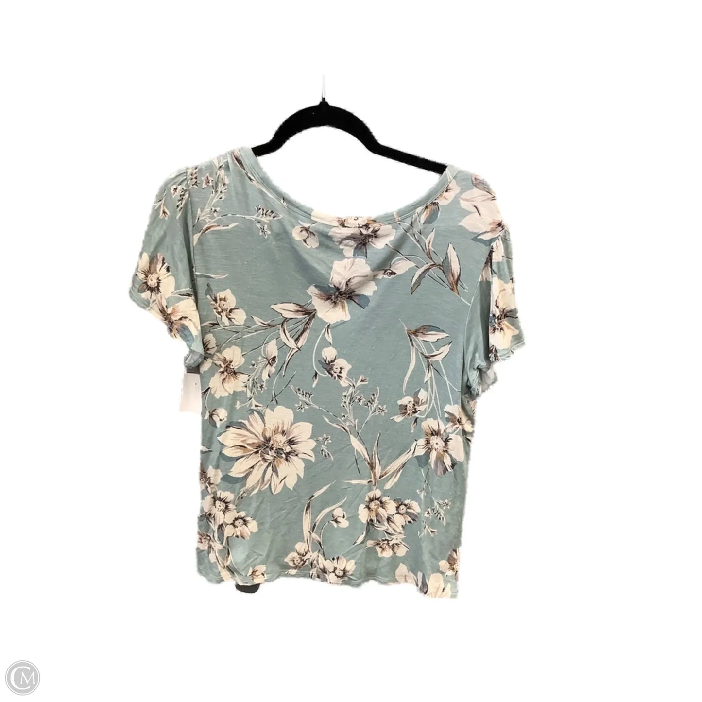 Top Short Sleeve By Maurices In Blue, Size: L