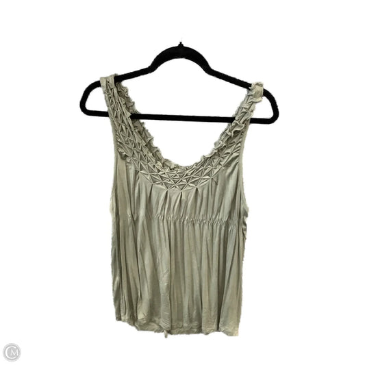 Top Sleeveless By Maurices In Green, Size: L