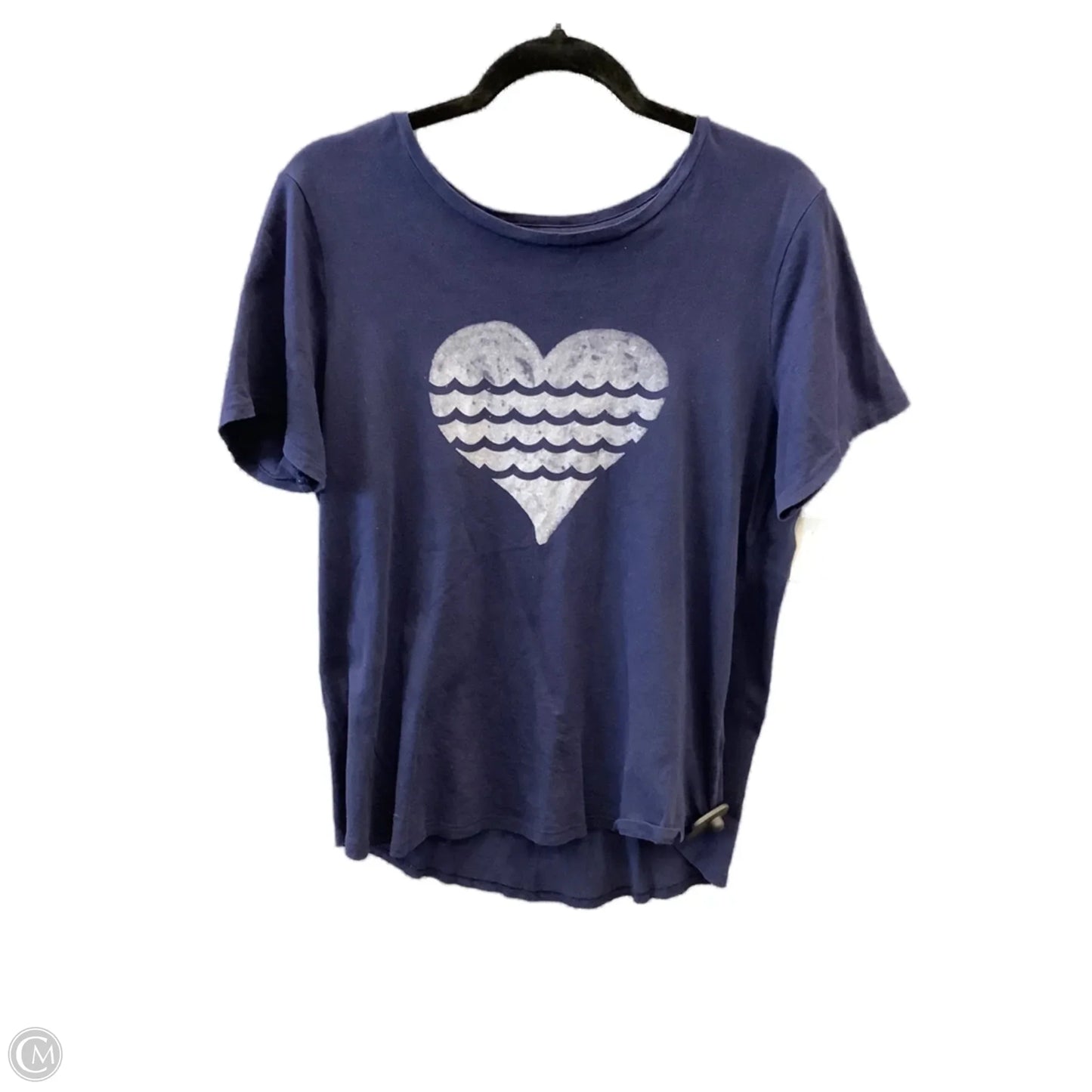 Top Short Sleeve By Old Navy In Blue, Size: L