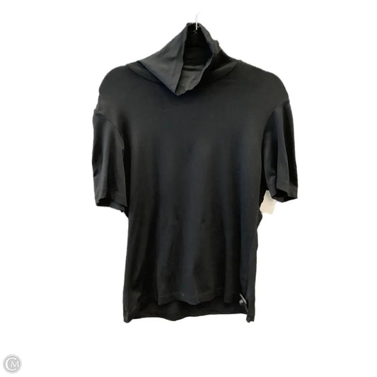 Top Short Sleeve By Banana Republic In Black, Size: M