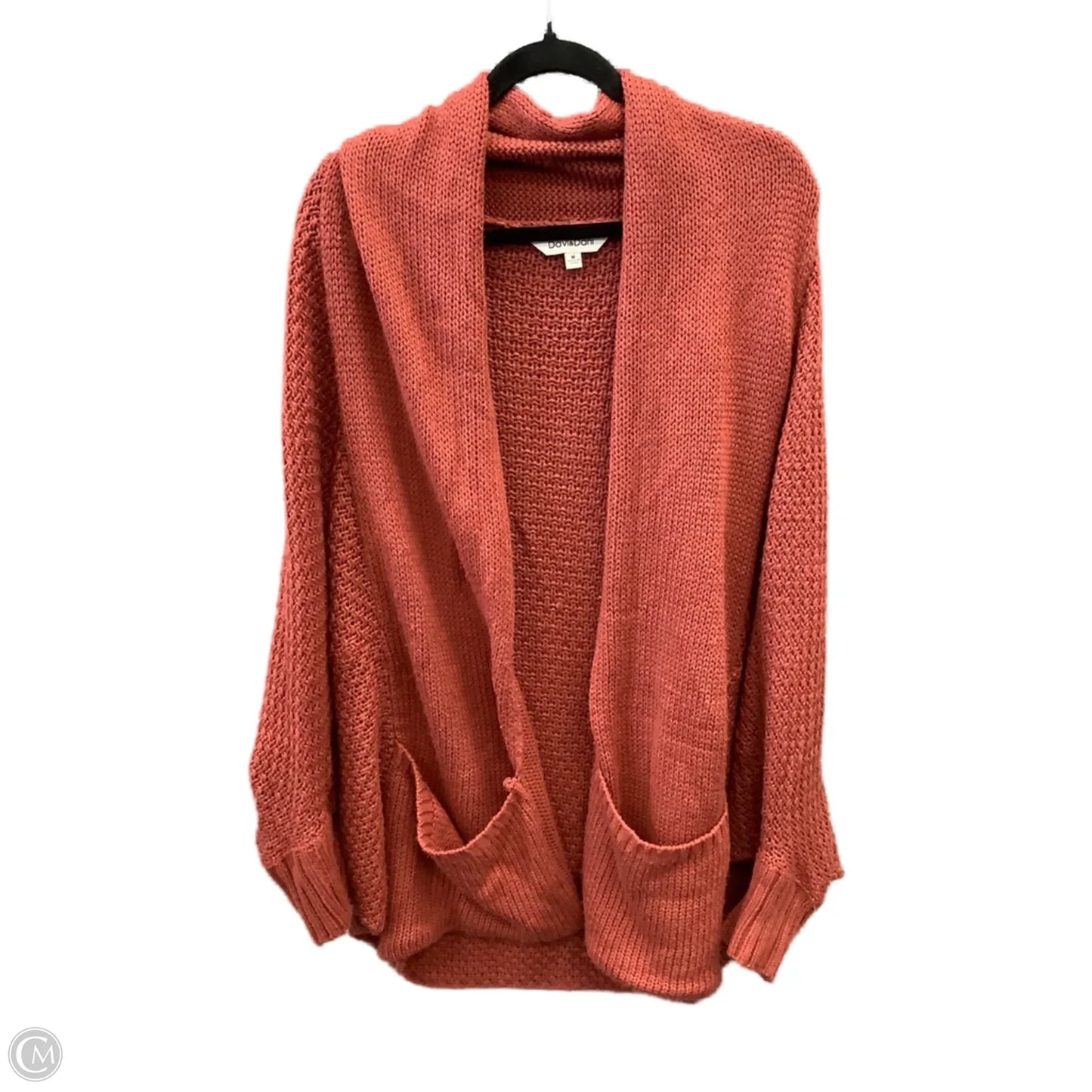 Sweater Cardigan By Davi & Dani In Orange, Size: M