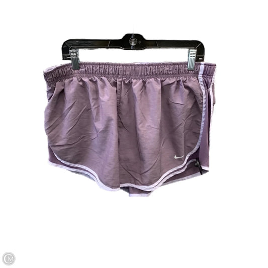 Athletic Shorts By Nike Apparel In Purple, Size: Xxl