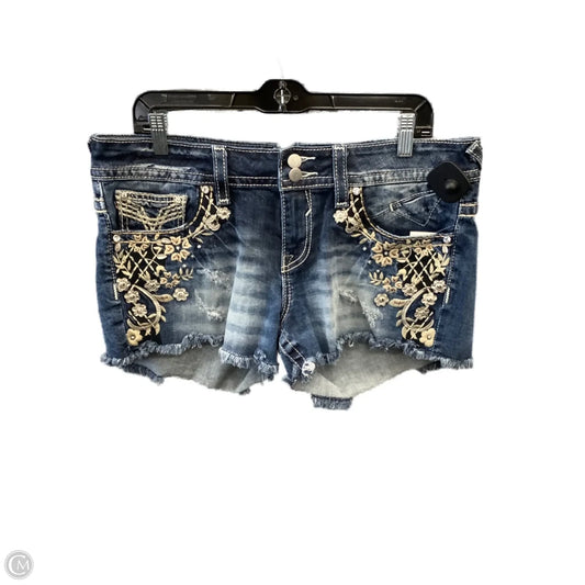 Shorts By Vigoss In Blue Denim, Size: 14