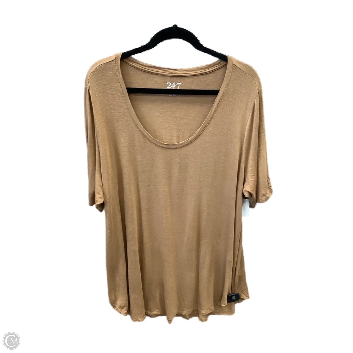 Top Short Sleeve Basic By Maurices In Orange, Size: 1x