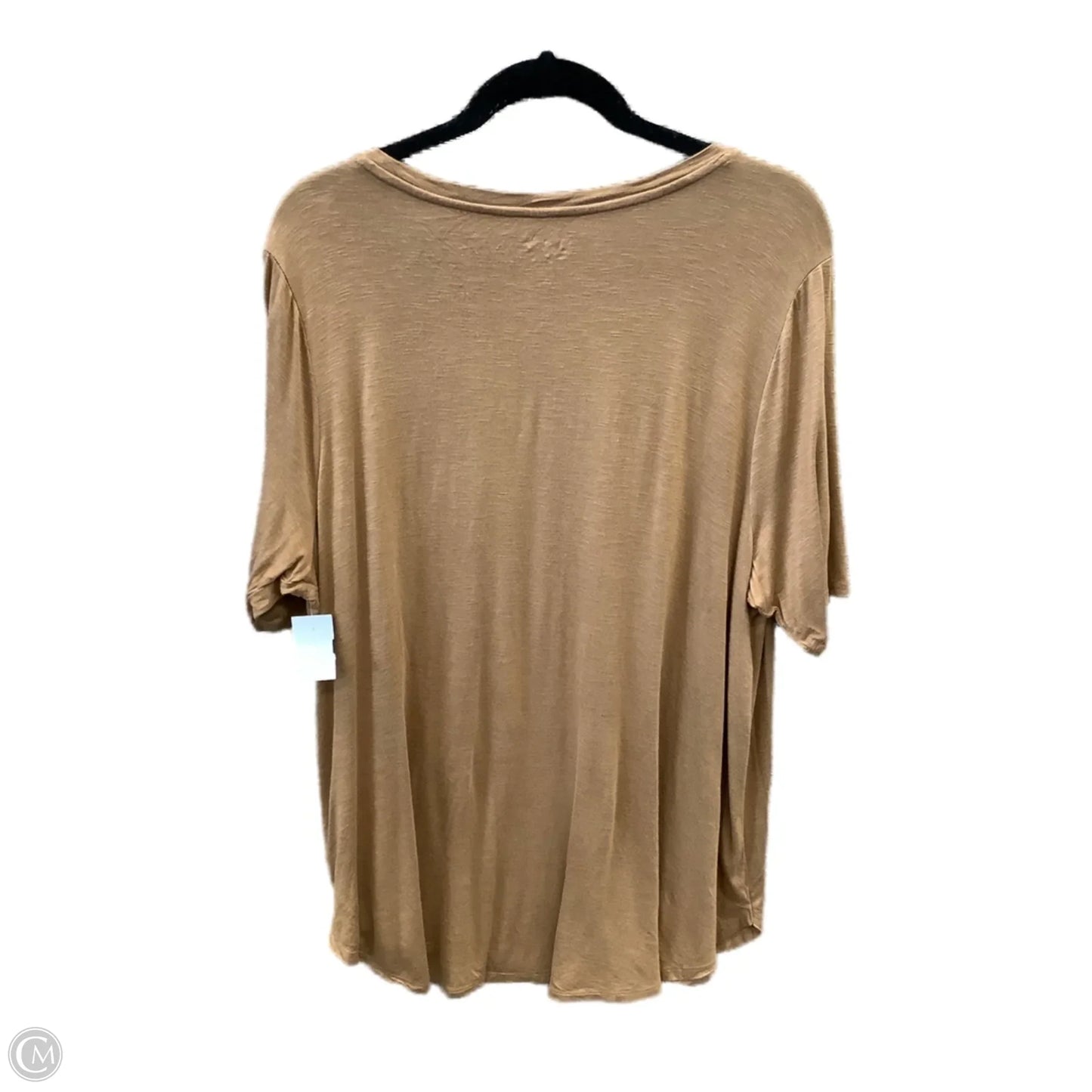 Top Short Sleeve Basic By Maurices In Orange, Size: 1x