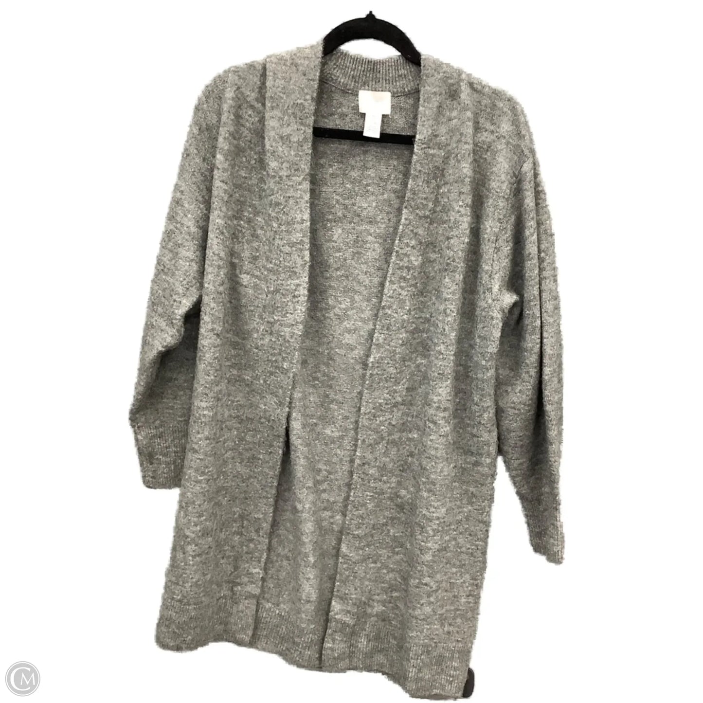 Sweater Cardigan By H&m In Grey, Size: Xs