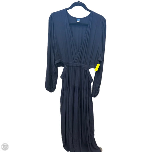 Dress Casual Maxi By Old Navy In Blue, Size: Xl