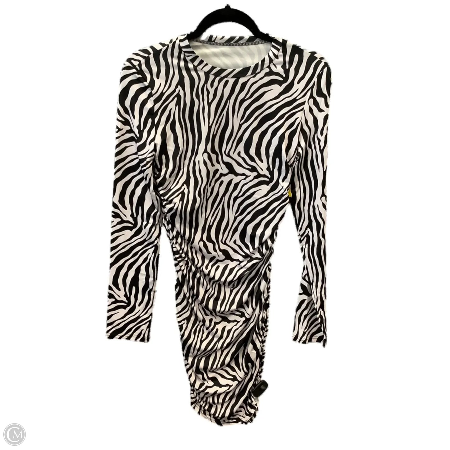 Dress Casual Midi By Clothes Mentor In Zebra Print, Size: M