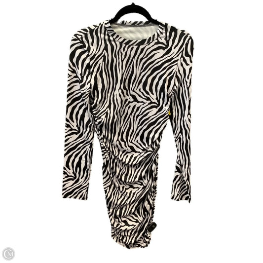 Dress Casual Midi By Clothes Mentor In Zebra Print, Size: M