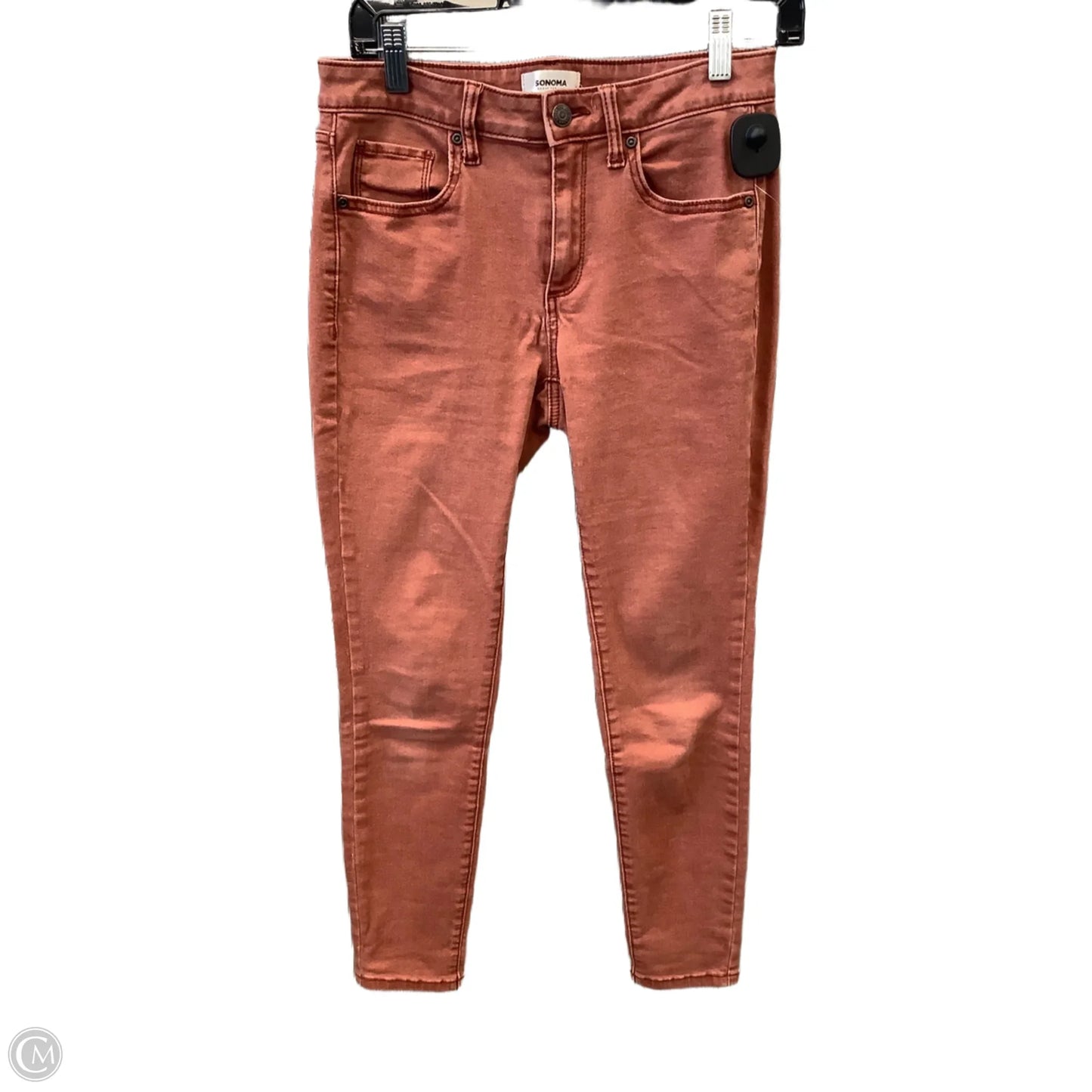 Jeans Skinny By Sonoma In Orange, Size: 4