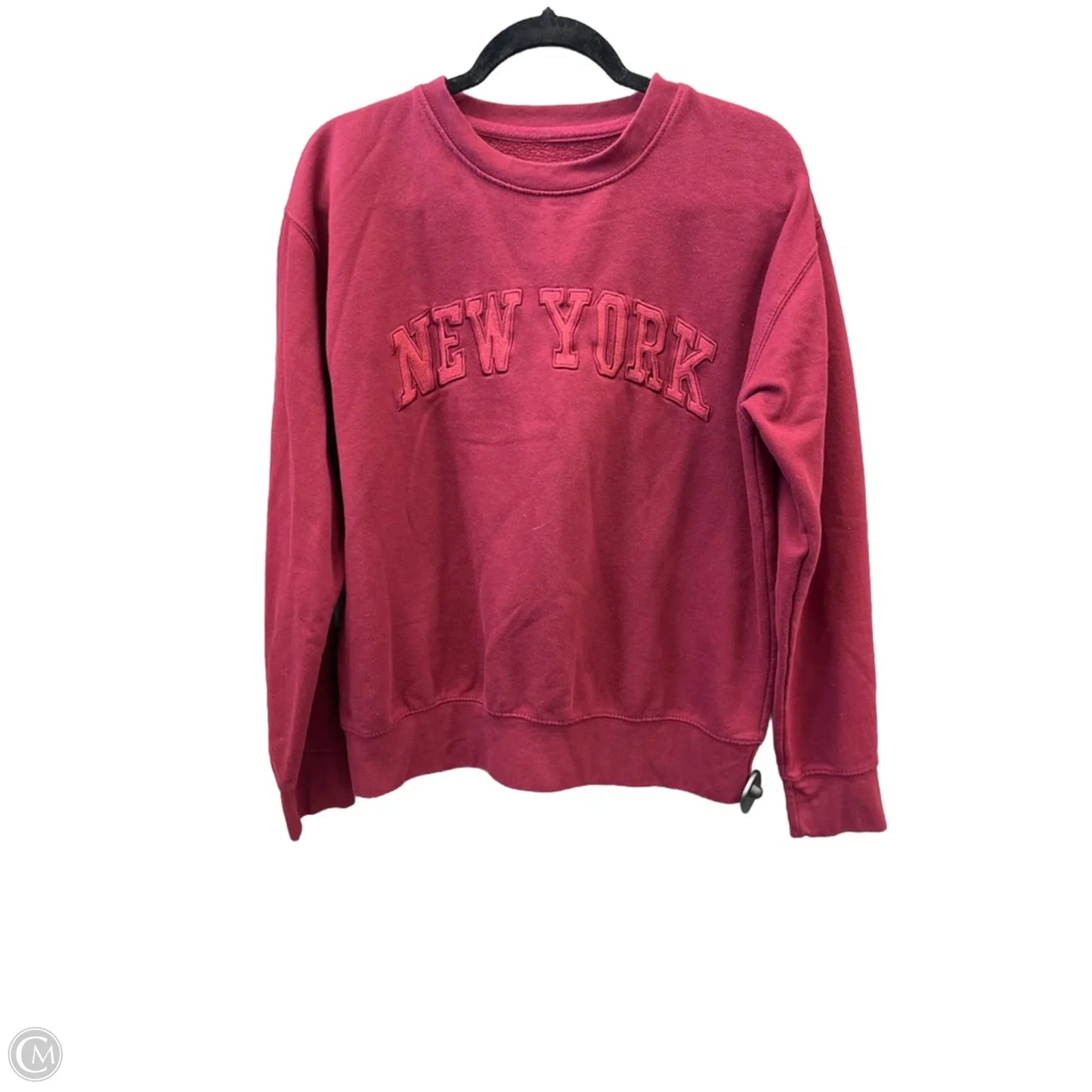 Sweatshirt Crewneck By Clothes Mentor In Red, Size: M