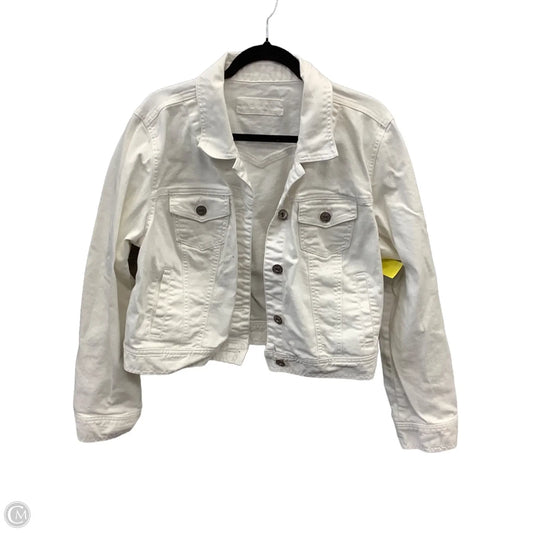 Jacket Denim By Maurices In White Denim, Size: Xs